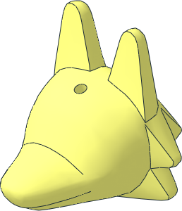 Minifig Head Animal Crossing Wolf