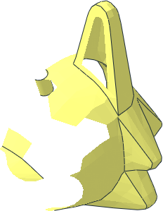 ~Minifig Head Animal Crossing Wolf Head Half