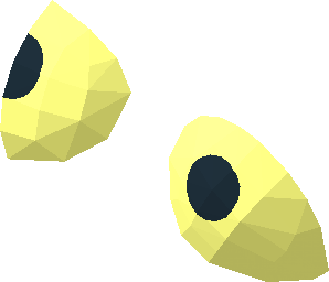 ~Minifig Head Toy Story Alien - Eyes with Black Pupils