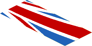 Sticker 2.8 x 6.7 with Partial Right United Kingdom Flag Sticker 2.8 x 6.7 with Partial Right United Kingdom Flag