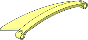 Technic Panel  5 x 13 Curved #54 Tapered Sloped Left Technic Panel  5 x 13 Curved #54 Tapered Sloped Left