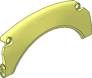 Technic Panel 15 x  2 x  6 Mudguard Arched with Rounded Top