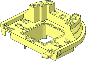 Boat Hull Floating 15 x 22 Deck Bow/Stern