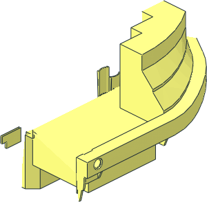 ~Boat Hull 15 x 22 Floating Deck Bow/Stern - Half