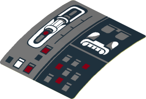 Sticker  1.7 x  1.7 with SW Slave I Control Panel Right (Formed)