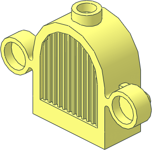 Car Grille  1 x  2 x  2 Round Top with Lights