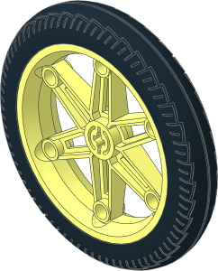 Wheel Rim 14 x 62 Motorcycle with Tyre 14 / 66 x 61 Z Racing