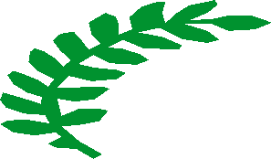 ~Sticker 1.1 x 1.7 with Green Laurels - Leaves Half ~Sticker 1.1 x 1.7 with Green Laurels - Leaves Half