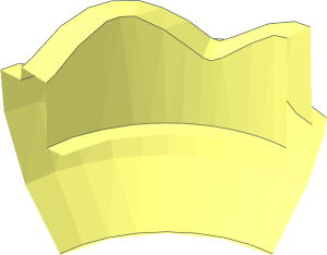 ~Plate  1 x  1 with 12 Petals - Quarter