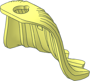 Minifig Cape Rubber with Creases