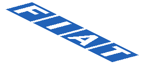 Logo Fiat Square From 1972 To 2003 without Outerbox