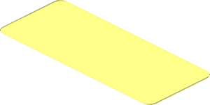 ~Sticker Back  0.8 x  1.9