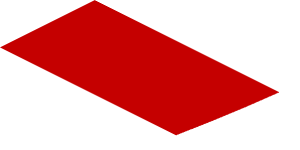 ~Sticker  0.8 x  1.6 with White Arc on Red Background Right -  Second Face