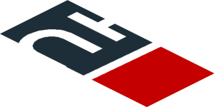 ~Sticker  0.8 x  1.9 with White Logos on Black and Red Background Right - Second Face