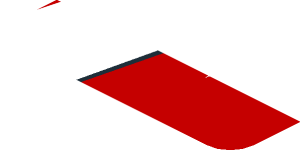 ~Sticker  0.8 x  1.9 with Blue SMP Racing Logo in White Stripe on Red Background Right - Sixth Face