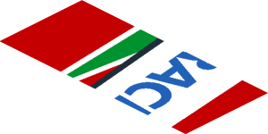 ~Sticker  0.8 x  1.9 with Blue SMP Racing Logo in White Stripe on Red Background Left - Fourth Face