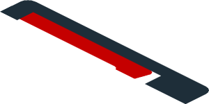 ~Sticker  1.9 x  1.8 with 488 GTE Logo and Ferrari Badge on Black and Red Background Left - First Face