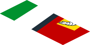 ~Sticker  0.8 x  1.9 with Michelin Logo and Green Triangle on Red Background Left - Fifth Face