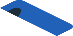 ~Sticker  0.8 x  1.9 with Headlamp on Red Background Right - First Face