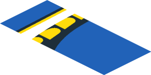 ~Sticker  0.8 x  1.9 with Headlamp on Red Background Right - Third Face