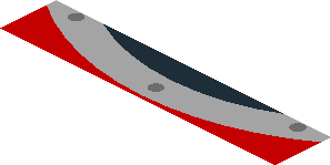 ~Sticker  1.9 x  1.8 with Agip Logo and Air Vent on Red Background - Second Face