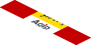 ~Sticker  1.9 x  1.8 with Agip Logo and Air Vent on Red Background - Fourth Face