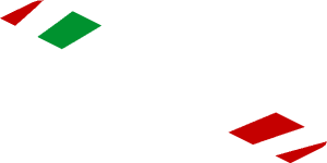 ~Sticker  1.9 x  1.8 with Logos and Tricolor Stripe on Red Background - First Face