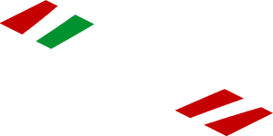 ~Sticker  1.9 x  1.8 with Logos and Tricolor Stripe on Red Background - Second Face