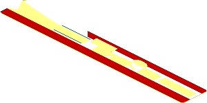 ~Sticker  0.8 x  5.8 with Logos in White Stripe on Red Background Right - Common Part