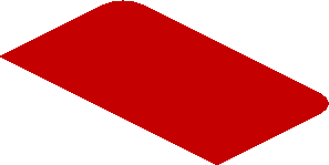 ~Sticker  3.0 x  0.8 with Black Number 22 in White Disc on Red Background - First Face