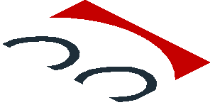 ~Sticker  3.0 x  0.8 with Black Number 22 in White Disc on Red Background - Third Face