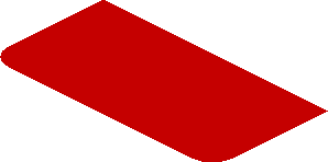 ~Sticker  3.0 x  0.8 with Black Number 22 in White Disc on Red Background - Sixth Face