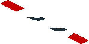 ~Sticker  1.9 x  3.8 with Black Number 22 in White Disc and Yellow Disc on Red Background Right - Third Face