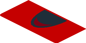 ~Sticker  4.0 x  1.8 with Black Number 22 in White Disc and Ferrari Badge on Red Background - Fourth Face