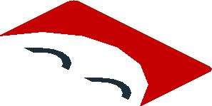 ~Sticker  4.0 x  1.8 with Black Number 22 in White Disc and Ferrari Badge on Red Background - First Face