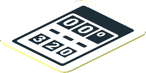 Sticker  1.0 x  0.8 with Black Gas Indicators on White Background