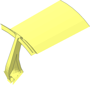 ~Wheel Rim 41 x 75 with  10 Spokes and  3 Pins 1/10