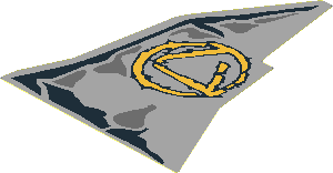 Sticker  4.0 x  3.1 with Rocks and Atlantis Triangle Logo Sticker  4.0 x  3.1 with Rocks and Atlantis Triangle Logo