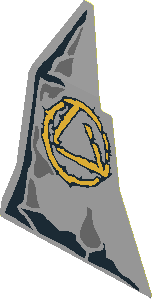 Sticker  4.0 x  3.1 with Rocks and Atlantis Triangle Logo (Formed)