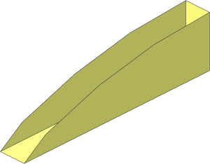 ~Panel  3 x  4 x  6 with Curved Top - Reinforcement Rib Short