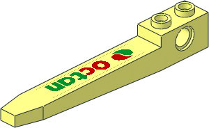 Technic Forklift Fork with Octan Logo Right Sticker