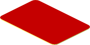 Sticker  0.8 x  1.1 Red