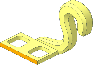 Minifig Tail Monkey with Bright Light Orange Front Belt Pattern