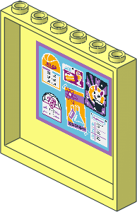 Panel 1 x 6 x 5 with "HLC" Bulletin Board Sticker Panel 1 x 6 x 5 with "HLC" Bulletin Board Sticker