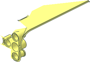 ~Electric Powered Up Hub with  3 Integrated Motors and  6 Lights Case Top Front Half