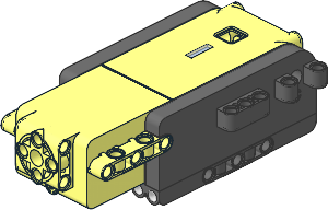 Electric Powered Up Hub with  3 Integrated Motors and  6 Lights Case Assembly Electric Powered Up Hub with  3 Integrated Motors and  6 Lights Case Assembly