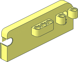 ~Electric Powered Up Hub with  3 Integrated Motors and  6 Lights Case Side  2 (Needs Work)