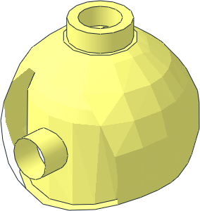 ~Minifig Mask Snowman without Patternable Surfaces