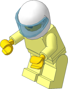 ~Bike  3 Wheel Motorcycle Minifig (Complete)