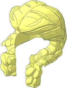 ~Minfig Hair Female Parted in Center, Two Braids Hanging in Front - Hair